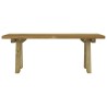 Banc de jardin 110 cm bois de pin massif imprégné 