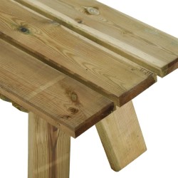 Banc de jardin 110 cm bois de pin massif imprégné 