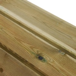 Banc de jardin 110 cm bois de pin massif imprégné 