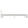 Cadre de lit sans matelas blanc bois de pin massif 100x200 cm 