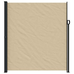Auvent latéral rétractable beige 220x600 cm 