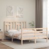 Cadre de lit sans matelas 140x200 cm bois massif 
