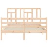Cadre de lit sans matelas 140x200 cm bois massif 