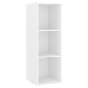 Ensemble de meuble TV 3 pcs Blanc Bois d'ingénierie 