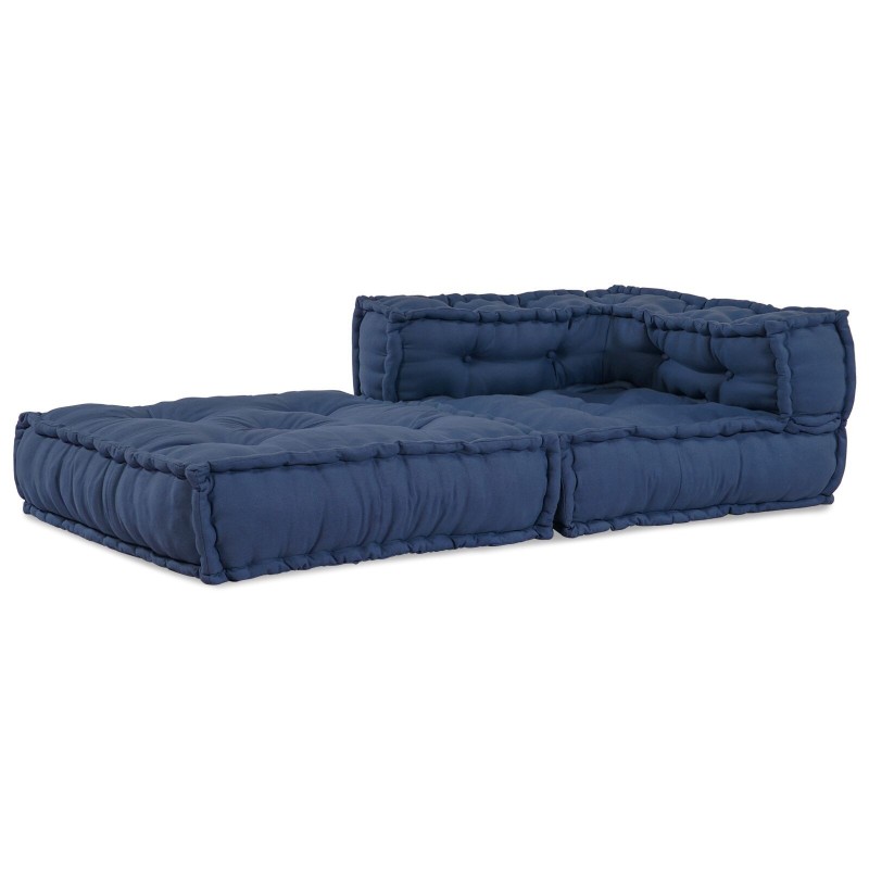 Pouf modulaireIndigo 70x70x54 en tissu 