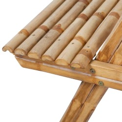 Table de pique-nique 115x115x81 cm Bambou 