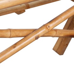 Table de pique-nique 115x115x81 cm Bambou 