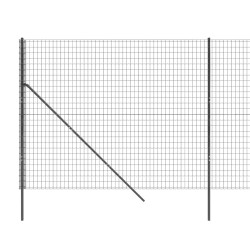 Clôture en treillis métallique anthracite 2,2x10 m 