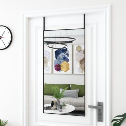 Miroir de porte Noir 50x100 cm Verre et aluminium 