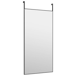 Miroir de porte Noir 50x100 cm Verre et aluminium 