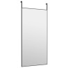 Miroir de porte Noir 50x100 cm Verre et aluminium 