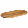 Dessus de table 140x60x2,5 cm ovale bois massif de manguier 