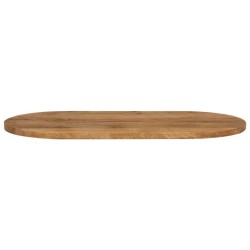 Dessus de table 140x60x2,5 cm ovale bois massif de manguier 