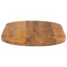 Dessus de table 140x60x2,5 cm ovale bois massif de manguier 