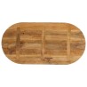 Dessus de table 140x60x2,5 cm ovale bois massif de manguier 