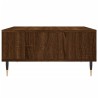 Table basse chêne marron 60x60x30 cm bois d'ingénierie 