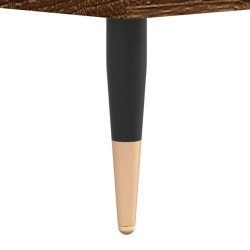 Table basse chêne marron 60x60x30 cm bois d'ingénierie 