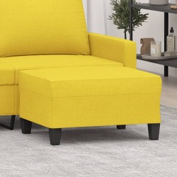Repose-pied Jaune clair 70x55x41 cm Tissu 