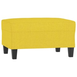 Repose-pied Jaune clair 70x55x41 cm Tissu 