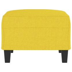Repose-pied Jaune clair 70x55x41 cm Tissu 