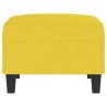 Repose-pied Jaune clair 70x55x41 cm Tissu 