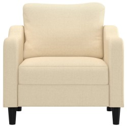 Fauteuil Crème 60 cm Tissu 