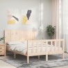 Cadre de lit sans matelas 120x200 cm bois de pin massif 