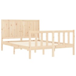 Cadre de lit sans matelas 120x200 cm bois de pin massif 