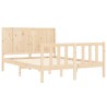 Cadre de lit sans matelas 120x200 cm bois de pin massif 