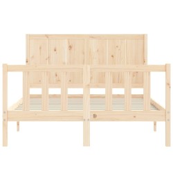 Cadre de lit sans matelas 120x200 cm bois de pin massif 