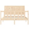 Cadre de lit sans matelas 120x200 cm bois de pin massif 