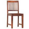 Chaises à manger lot de 2 bois solide de manguier 