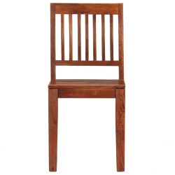 Chaises à manger lot de 2 bois solide de manguier 