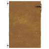 Portail de jardin 85x150 cm acier corten 