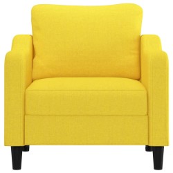Fauteuil Jaune clair 60 cm Tissu 