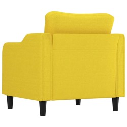 Fauteuil Jaune clair 60 cm Tissu 