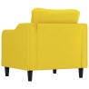 Fauteuil Jaune clair 60 cm Tissu 