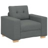 Fauteuil Gris foncé 60 cm Tissu 