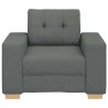 Fauteuil Gris foncé 60 cm Tissu 