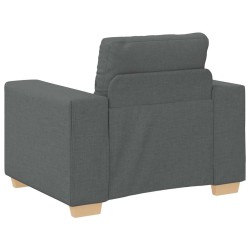 Fauteuil Gris foncé 60 cm Tissu 