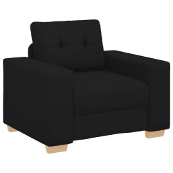 Fauteuil Noir 60 cm Tissu 