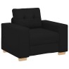 Fauteuil Noir 60 cm Tissu 