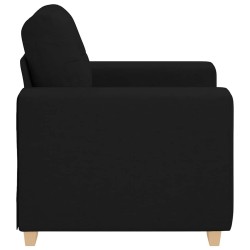 Fauteuil Noir 60 cm Tissu 