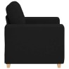 Fauteuil Noir 60 cm Tissu 