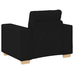 Fauteuil Noir 60 cm Tissu 