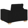 Fauteuil Noir 60 cm Tissu 