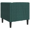 Fauteuil Chesterfield vert foncé velours 