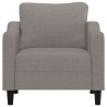 Fauteuil Taupe 60 cm Tissu 