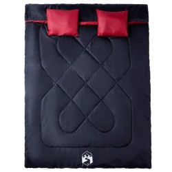 Sac de couchage double et oreillers adultes camping 3-4 saisons 