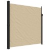 Auvent latéral rétractable beige 200x500 cm 
